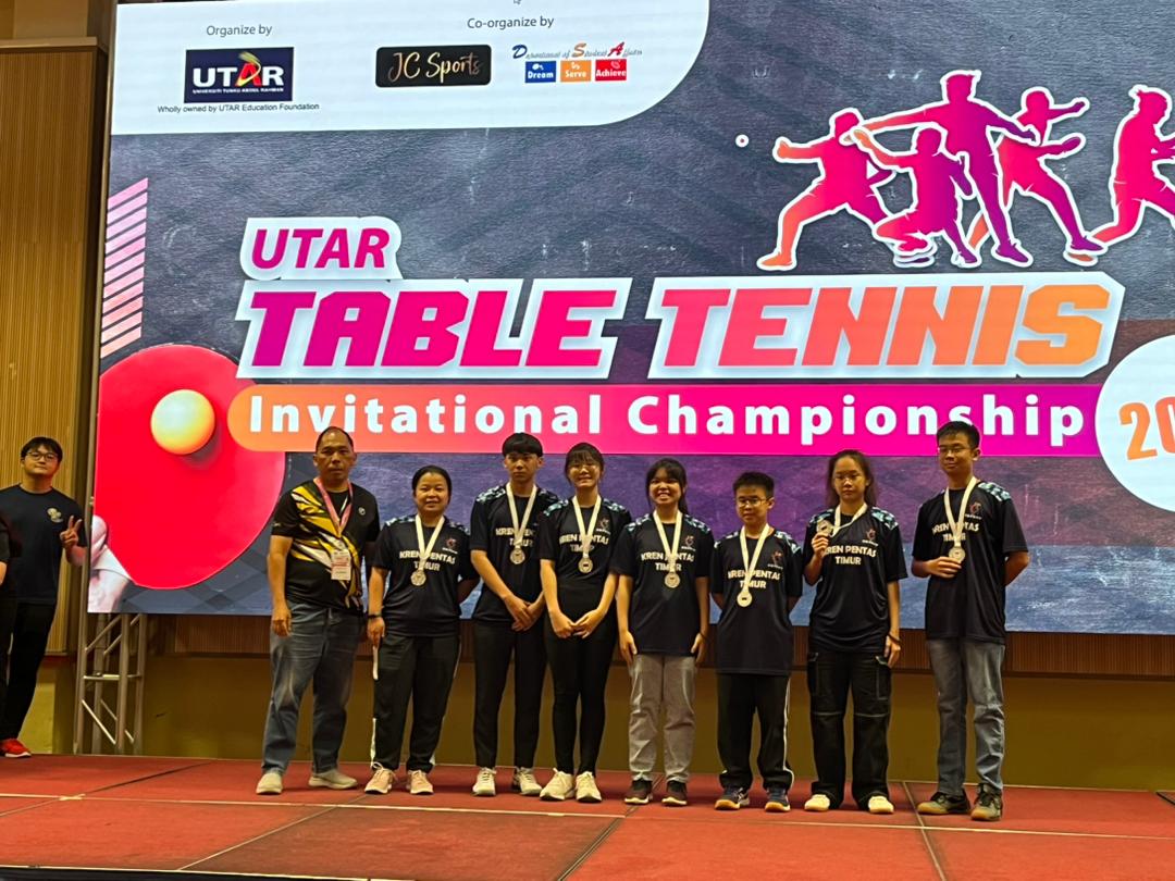 UTAR TABLE TENNIS Invitational Championship 2023中学组获得混合团体赛-亚军